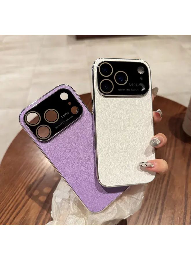 Orange Luxury Faux Leather Phone Case Compatible with iPhone 14 Anti Drop Protection - Image 2